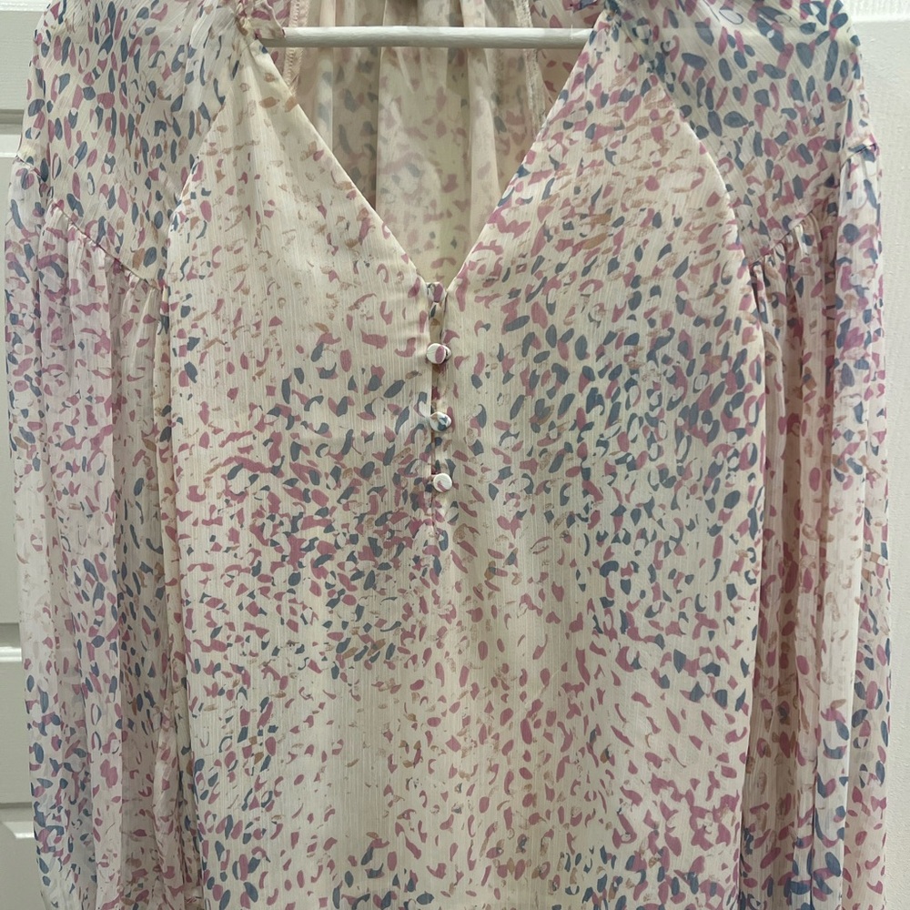 Express Multicolor Abstract Blouse - image 1